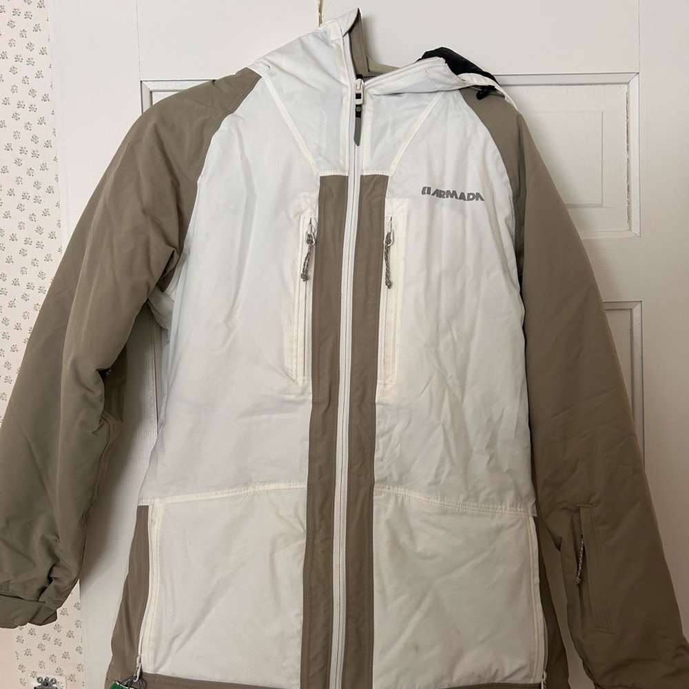 Armada White and Tan Jacket